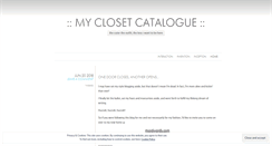 Desktop Screenshot of myclosetcatalogue.com