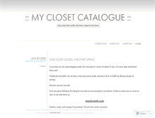 Tablet Screenshot of myclosetcatalogue.com